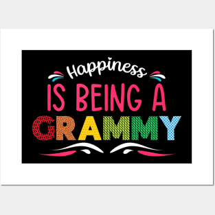 Mothers Day Cute Womens Happiness Is Being A Grammy Posters and Art